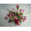 東京都東大和市はなひろの花　おまかせのアレンジメント　ピンク